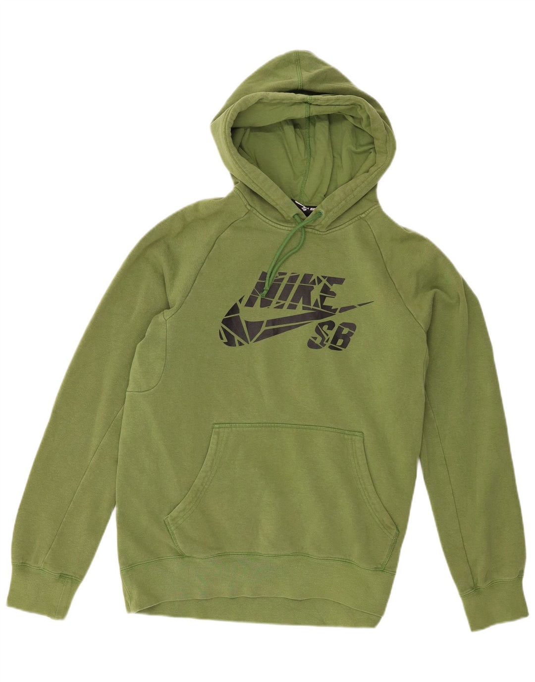 Nike Pull à capuche graphique en coton vert moyen pour homme