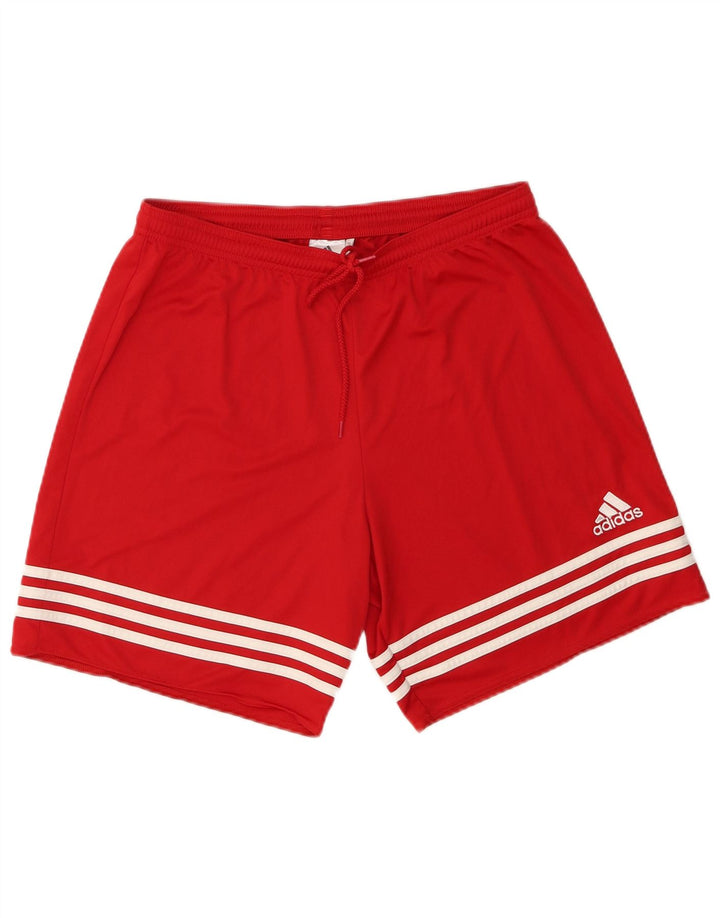Adidas Hommes Climalite Sport Shorts Grand Rouge Polyester