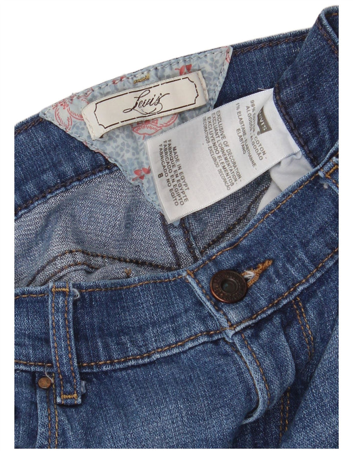 LEVI'S Jean Capri Femme US 8 Medium W30 L20 Bleu Coton