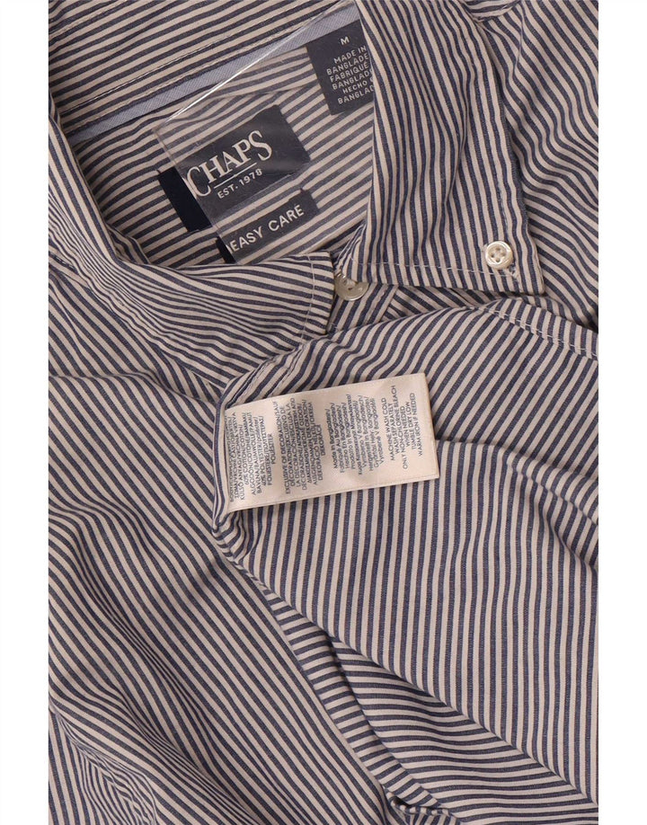 Chaps Chemise homme facile d'entretien en coton à fines rayures bleu marine moyen