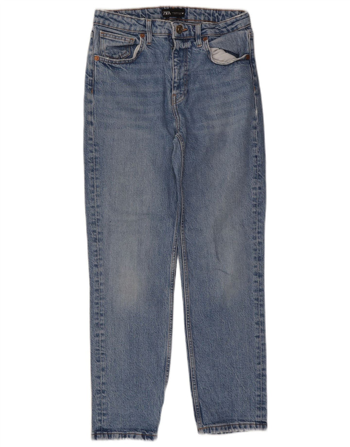 Zara Jean fuselé pour femme EU 38 Small W28 L26 Bleu