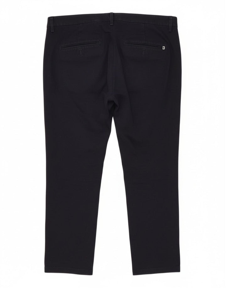 Dondup Pantalon Chino Slim Homme W38 L27 Bleu Marine Coton