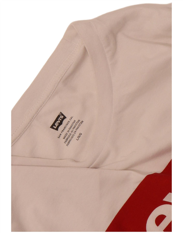 Levi's Tee-Shirt Graphique Homme Blanc Large
