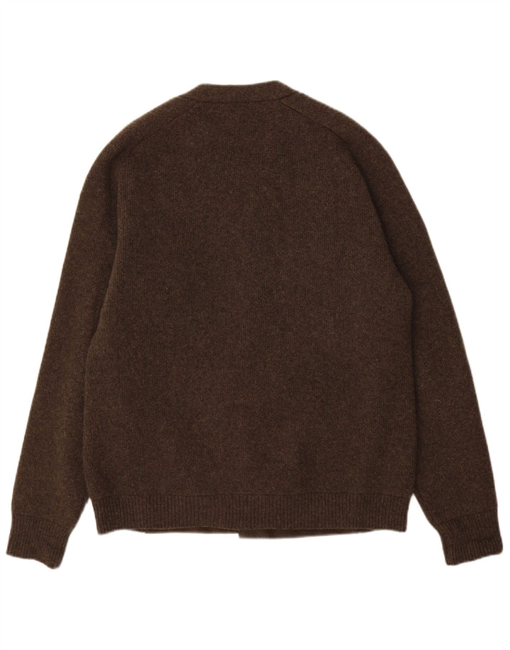 Roberto Collina Pull Cardigan Homme IT 50 Laine Marron Moyen