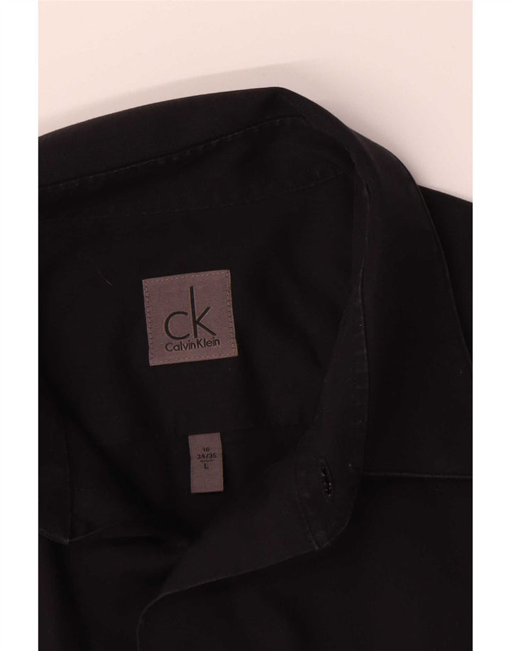 Calvin Klein Jeans Chemise Homme Taille 16 Grand Noir