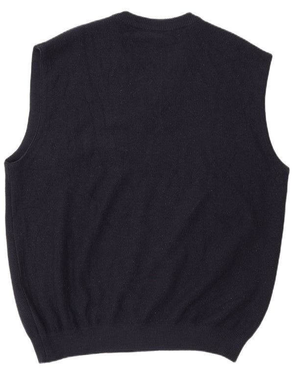 Navigare Débardeur Homme 2XL Bleu Marine Laine