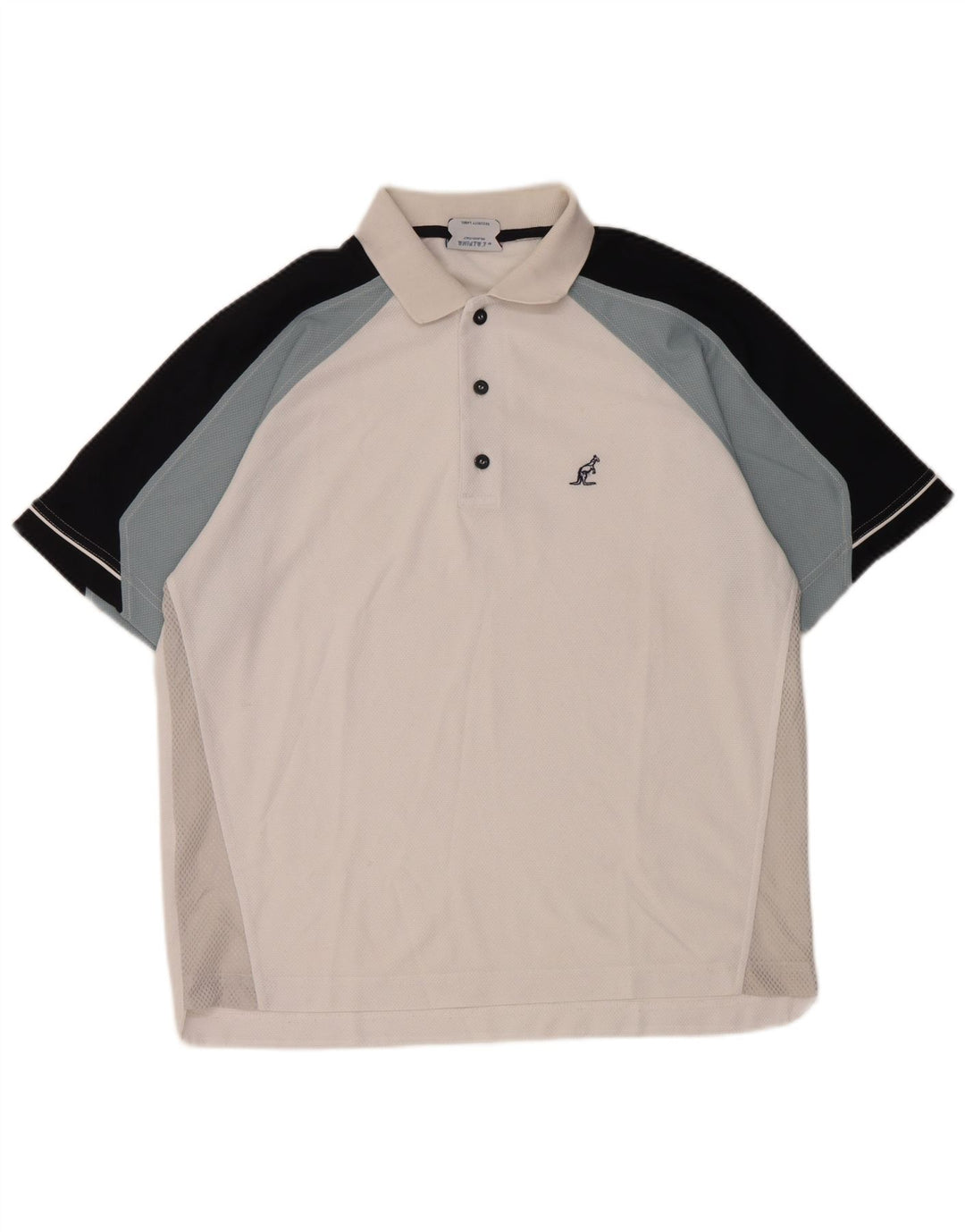 AUSTRALIAN L'ALPINA Polo Homme Grand Blanc Colorblock Polyester