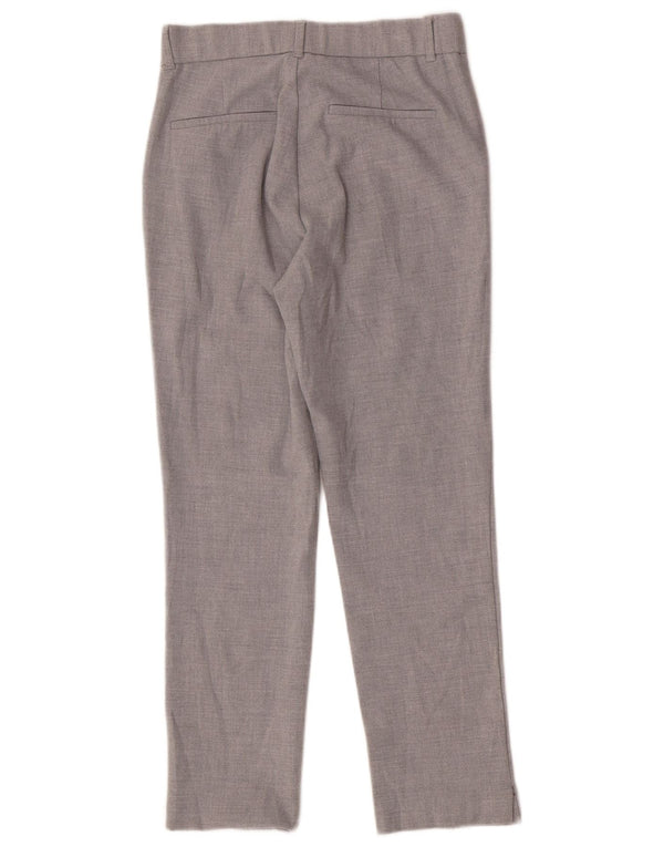 Zara Pantalon Chino Droit Femme XS W24 L26 Gris