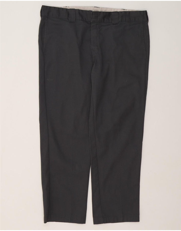 Dickies Pantalon Chino Slim Droit Homme W38 L30 Gris Polyester