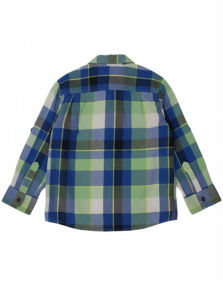 TED BAKER Boys Shirt 4-5 Years Green Check Cotton