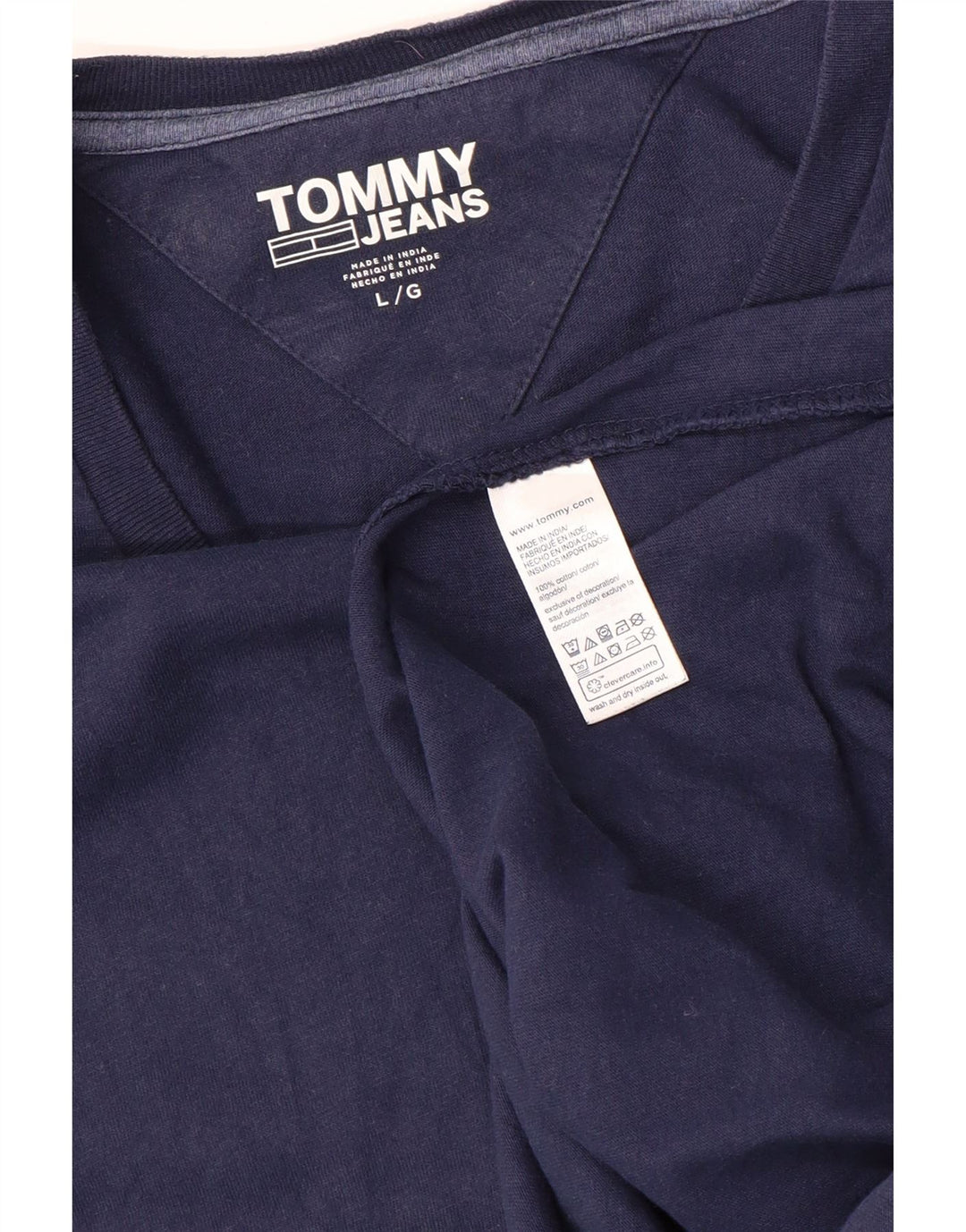 Tommy Hilfiger Haut graphique à manches longues pour hommes, grand color block bleu marine