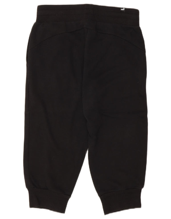 Puma Pantalon de survêtement Capri pour femme UK 10 Small Noir Coton