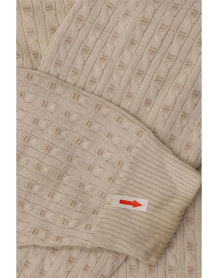 Marks & Spencer Pull Col Rond Homme Blanc Cassé Moyen Acrylique