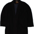 DAVID BARRY Womens Overcoat UK 14 Large Navy Blue Wool Vintage David Barry and Second-Hand David Barry from Messina Hembry 