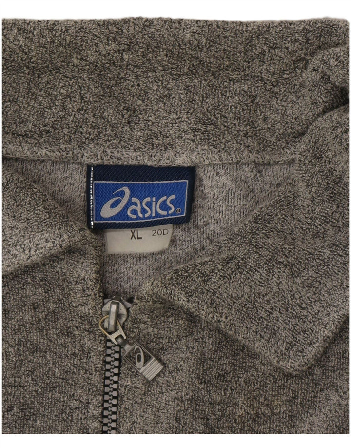 Asics Veste de Survêtement Graphique Homme XL Gris Coton