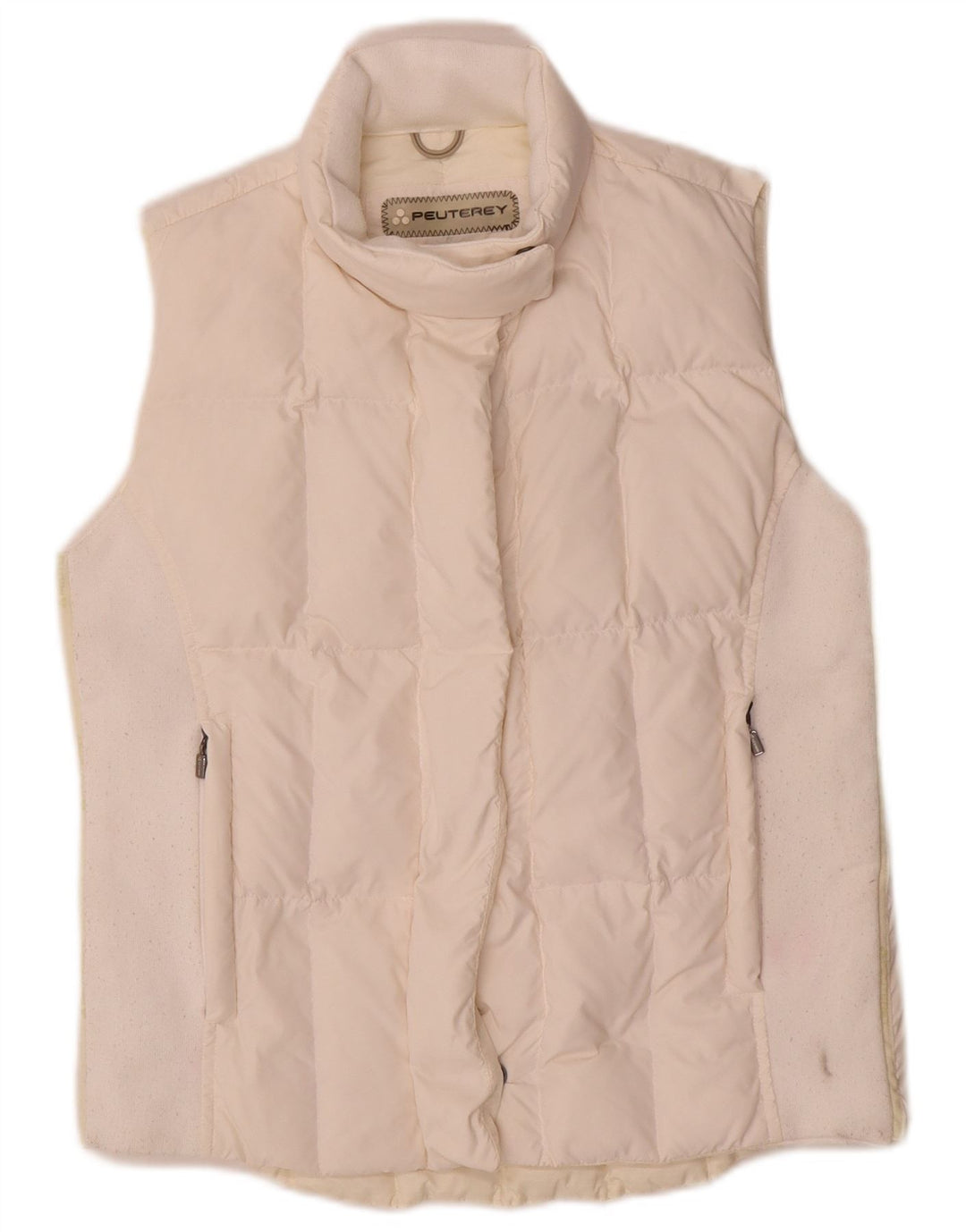 PEUTEREY Gilet rembourré femme EU 42 Large Nylon blanc