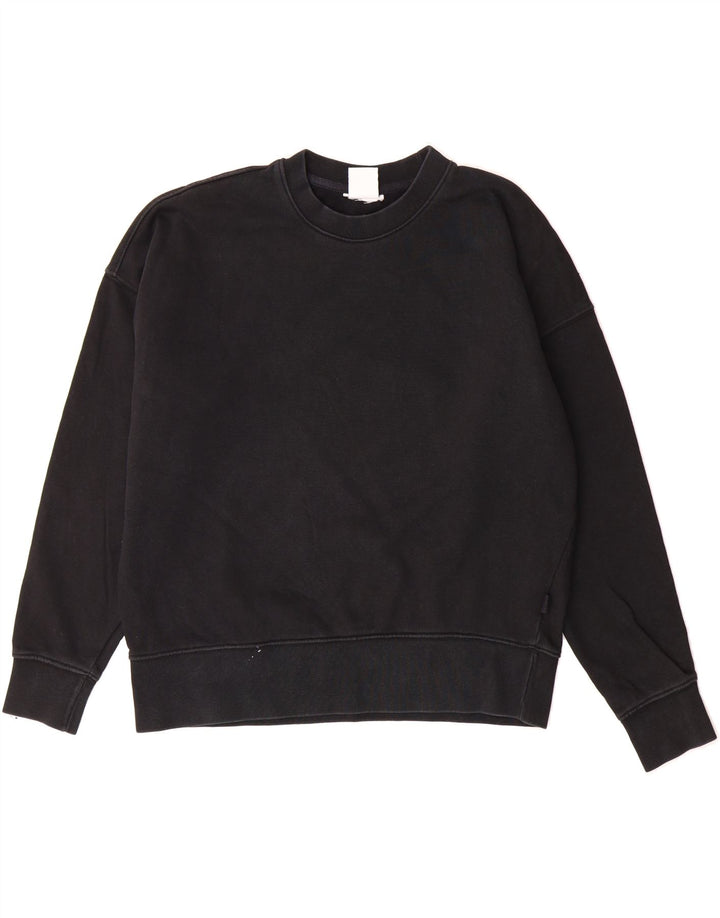 ZARA Womens Oversized Sweatshirt Jumper UK 10 Small Black Vintage Zara and Second-Hand Zara from Messina Hembry 