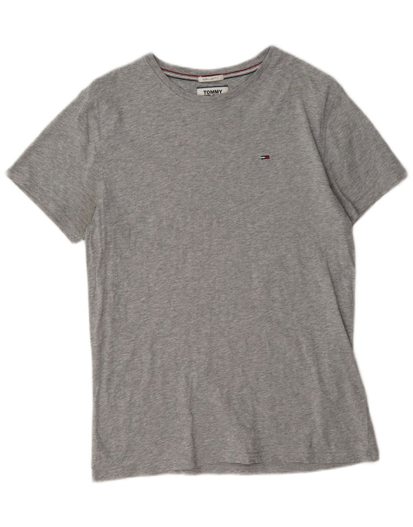 Tommy Hilfiger T-shirt coupe classique pour homme en coton moucheté petit gris