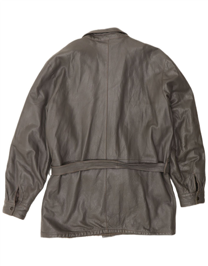 veste en cuir homme vintage IT 50 Grand Gris
