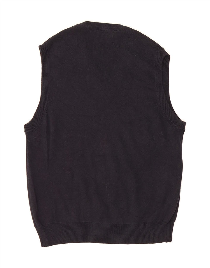 J. CREW Womens Vest Tank Top UK 14 Medium Navy Blue Cotton Vintage J. Crew and Second-Hand J. Crew from Messina Hembry 