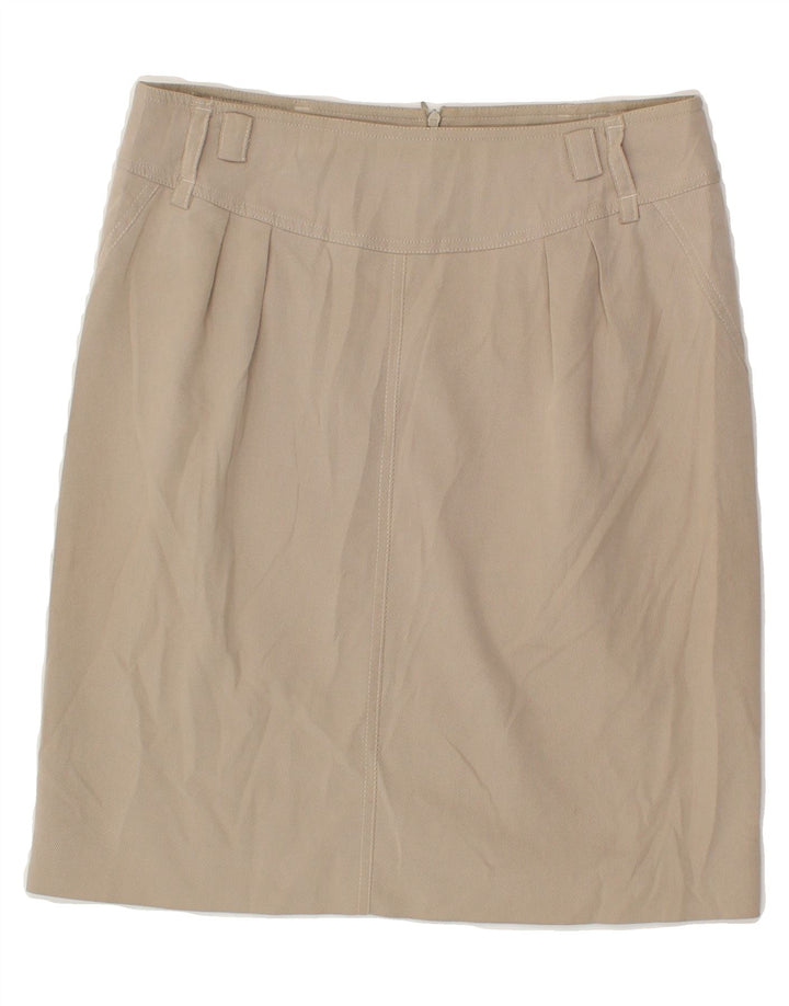 MARELLA Womens Straight Skirt W28 Medium Beige Pinstripe Vintage Marella and Second-Hand Marella from Messina Hembry 