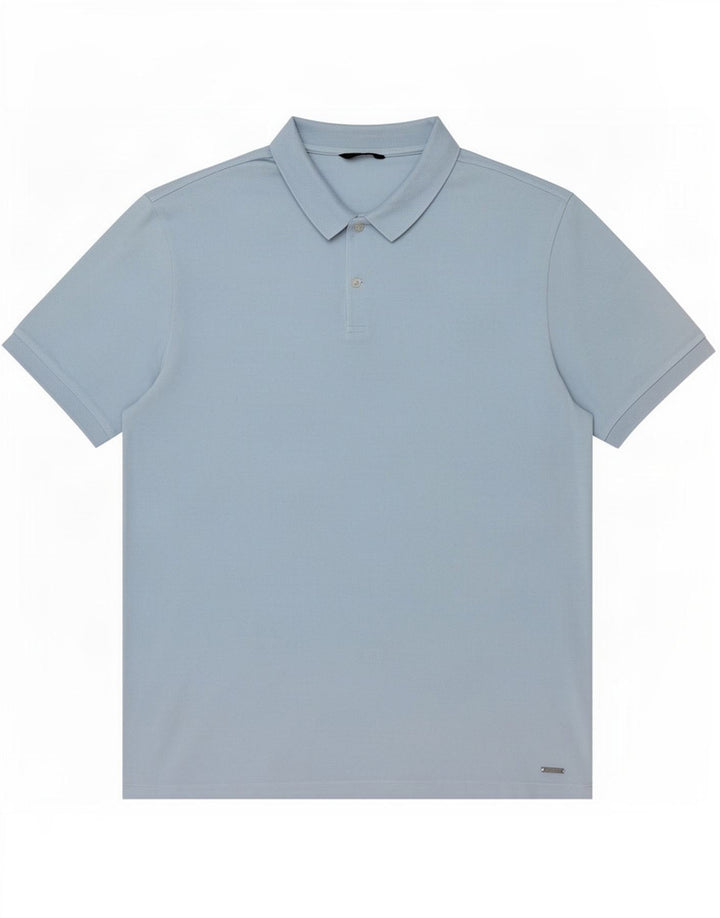 Massimo Dutti Polo Homme XL Bleu Coton