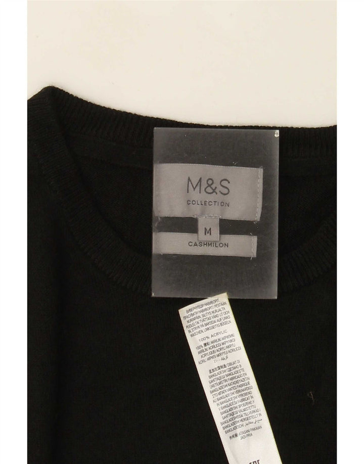 Marks & Spencer Pull Col Ras du Cou Homme Acrylique Noir Moyen