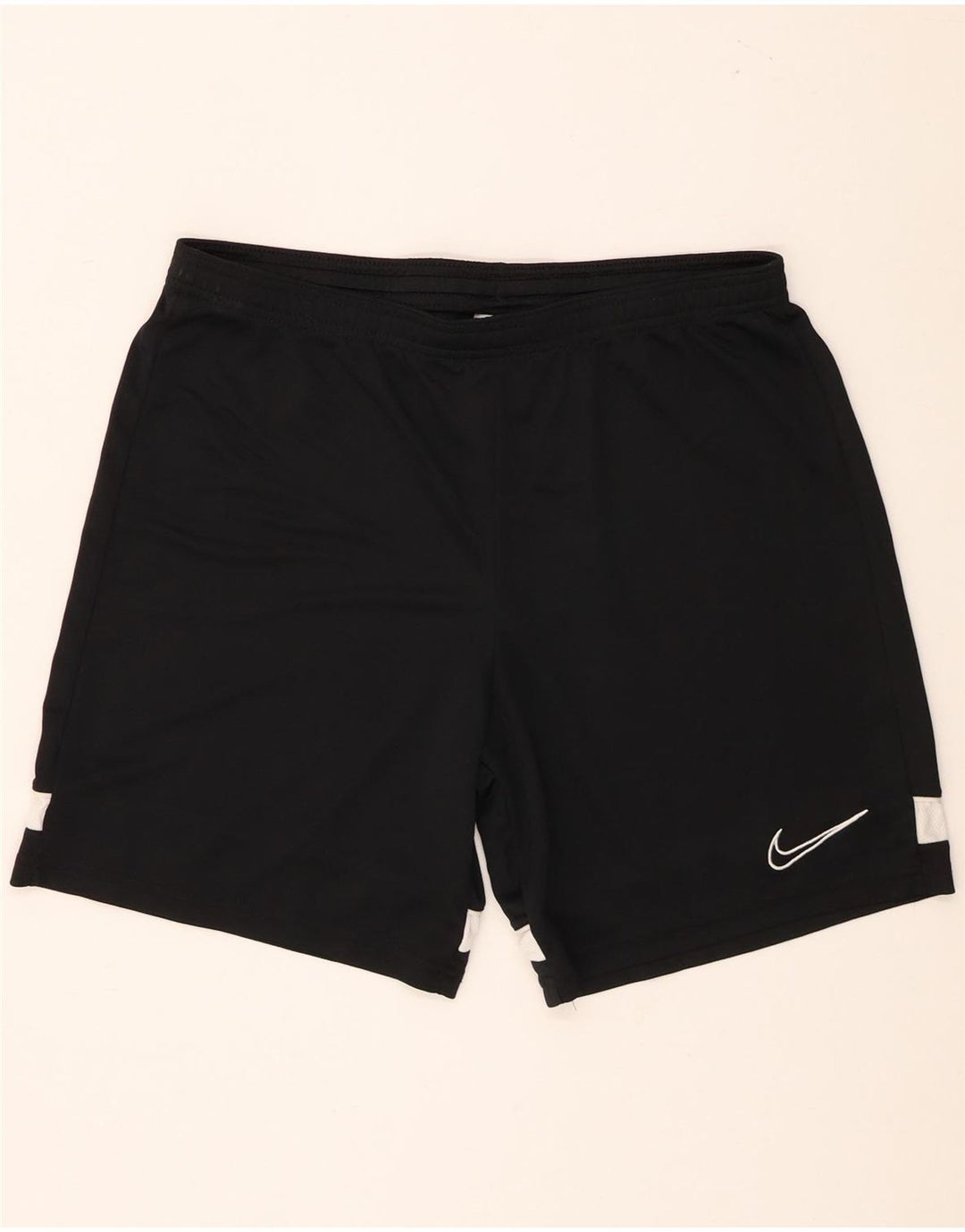 Nike Short de sport Dri Fit pour homme en polyester color block Noir Taille L