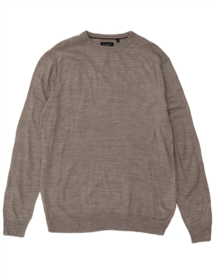 Pierre Cardin Pull col rond homme grand gris acrylique