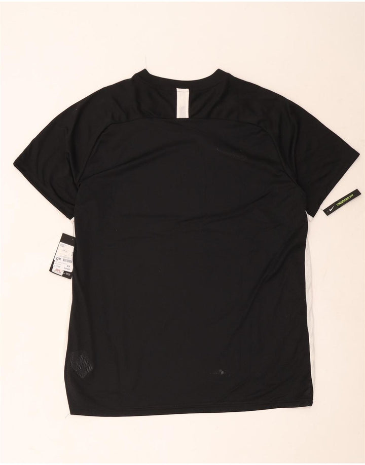 Nike T-shirt Dri Fit pour homme 2XL en polyester color block noir