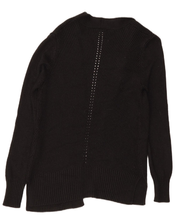Fat Face Pull Cardigan Ouvert pour Femme UK 10 Petit Noir