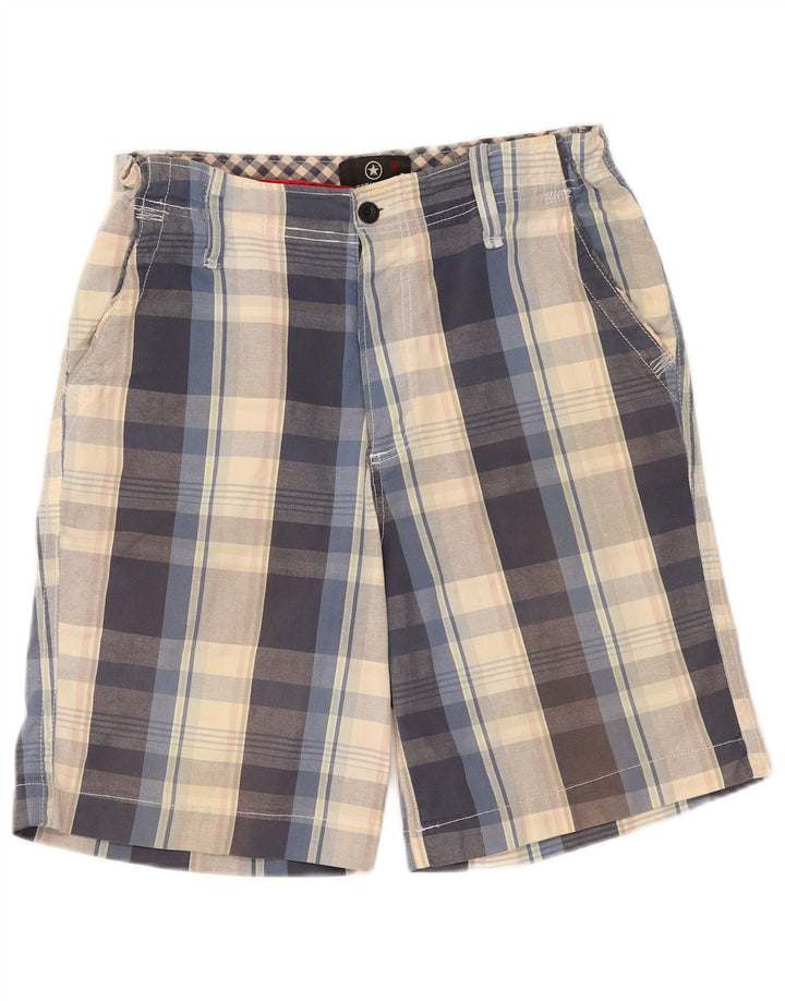 Converse Short Chino Homme Medium W32 Bleu Marine à Carreaux Coton
