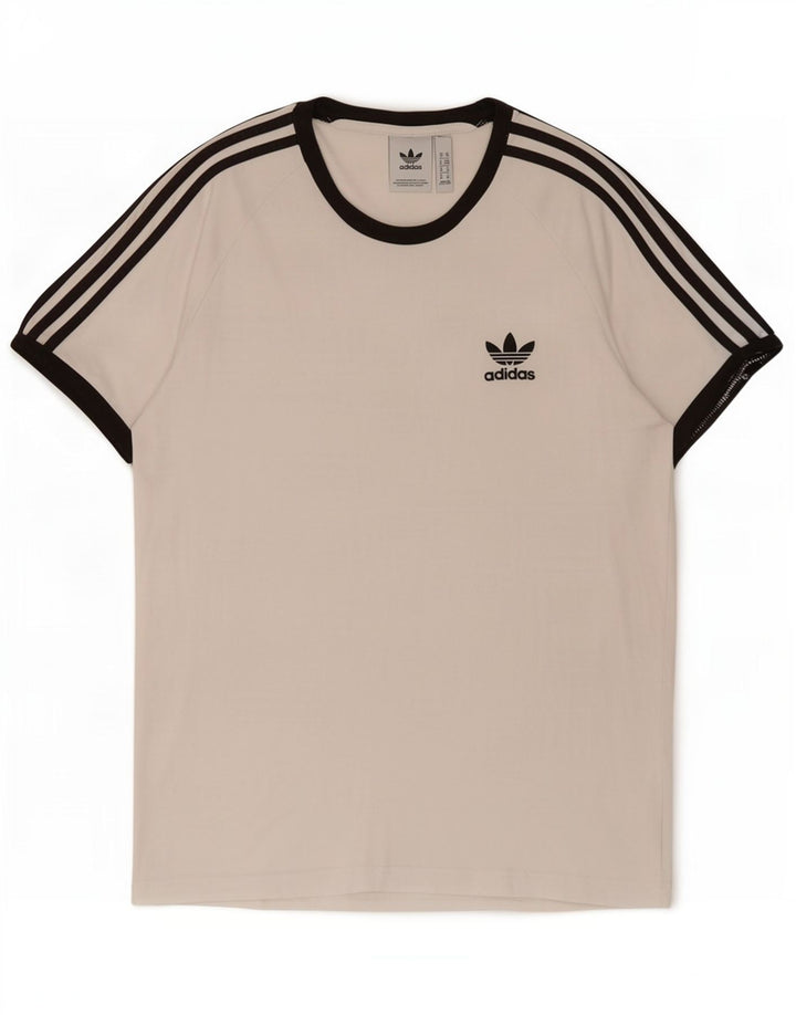 Adidas T-Shirt Homme Blanc Moyen Coton
