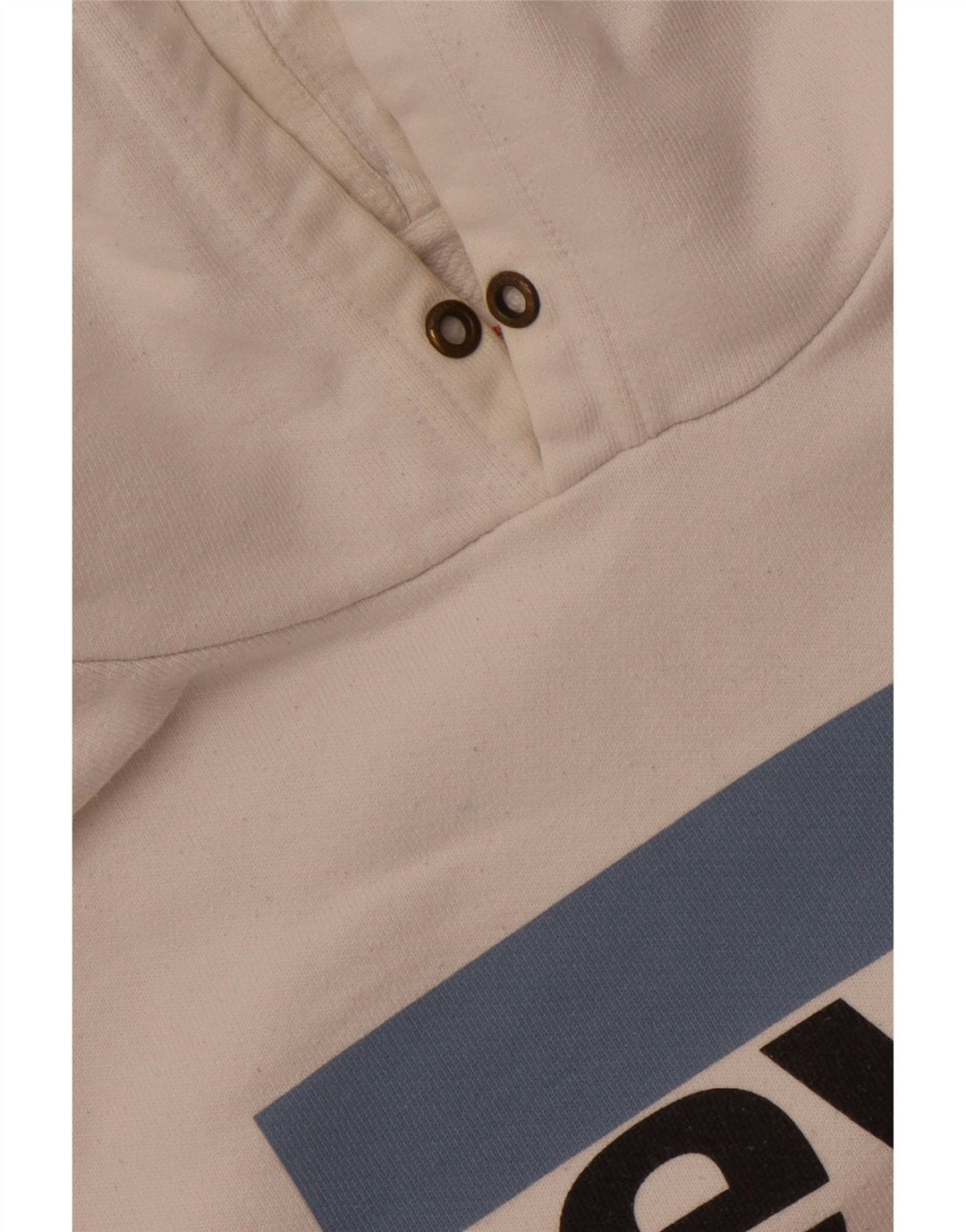 Levi's Pull à Capuche Graphique Homme Blanc Coton Large