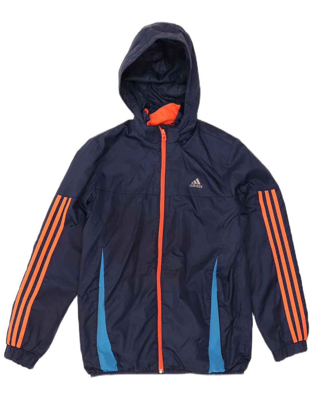 ADIDAS Veste coupe-vent à capuche pour fille 13-14 ans Bleu marine Colourblock
