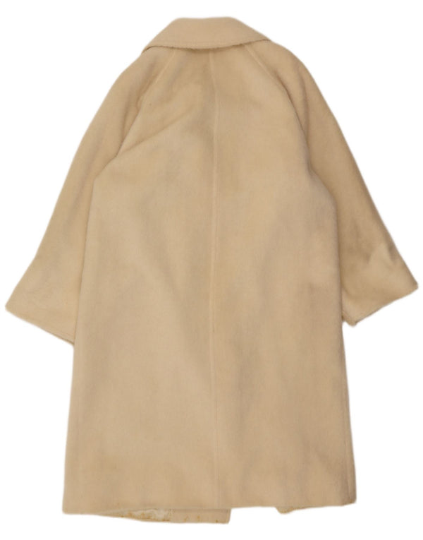 Max Mara Manteau croisé pour femme UK 10 Petit blanc cassé classique