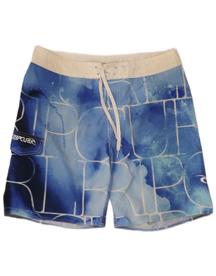Rip Curl Short de bain graphique à motif abstrait pour hommes, grand bleu