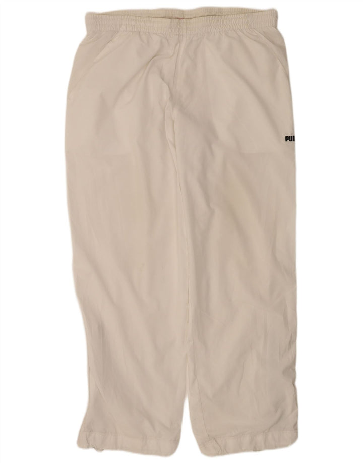 Puma Pantalon de Survêtement Homme Blanc Large
