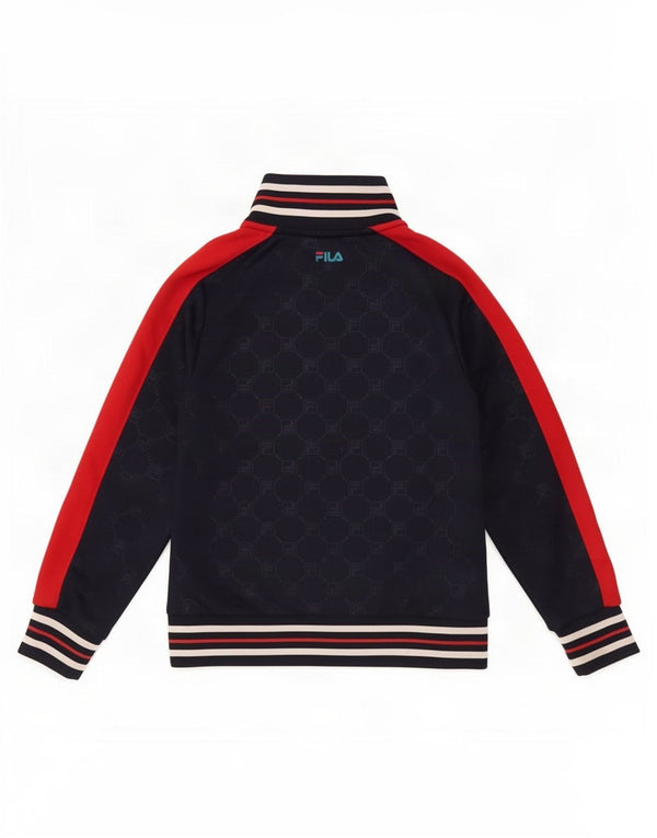 Fila Veste de Survêtement Graphique Garçon 9-10 Ans Bleu Marine Sport