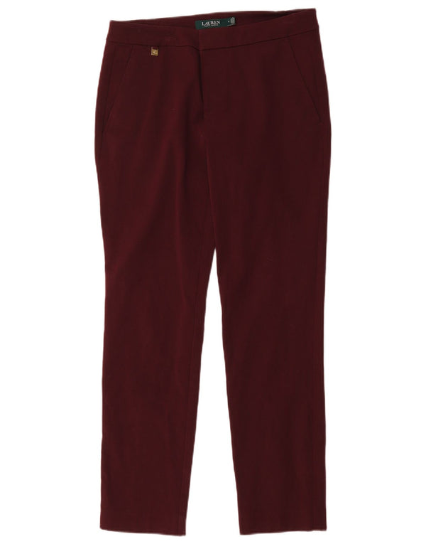 Ralph Lauren Pantalon chino slim pour femme US 6 Medium W32 L28 Coton bordeaux