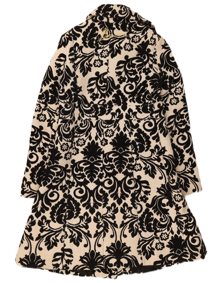 Desigual Femmes Rainbow Graphic Pardessus EU 38 Beige Moyen Floral