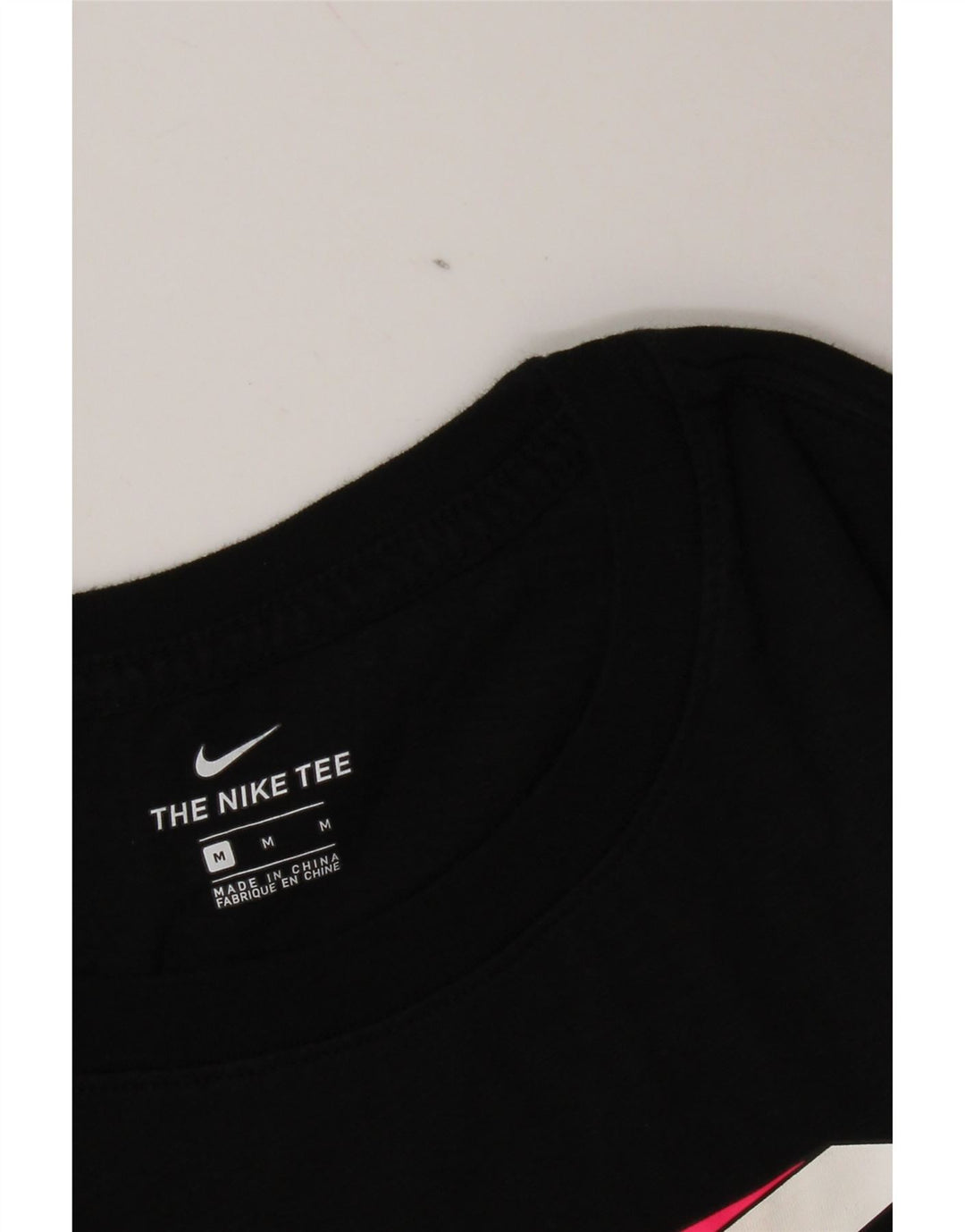 Nike T-shirt graphique pour femme UK 14 Noir moyen