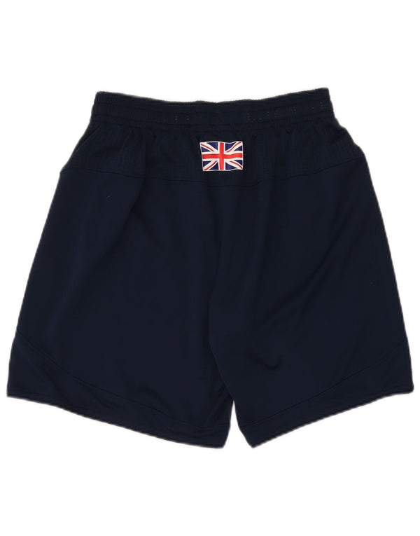 Adidas Mens Graphic Sport Shorts Medium Navy Blue Polyester