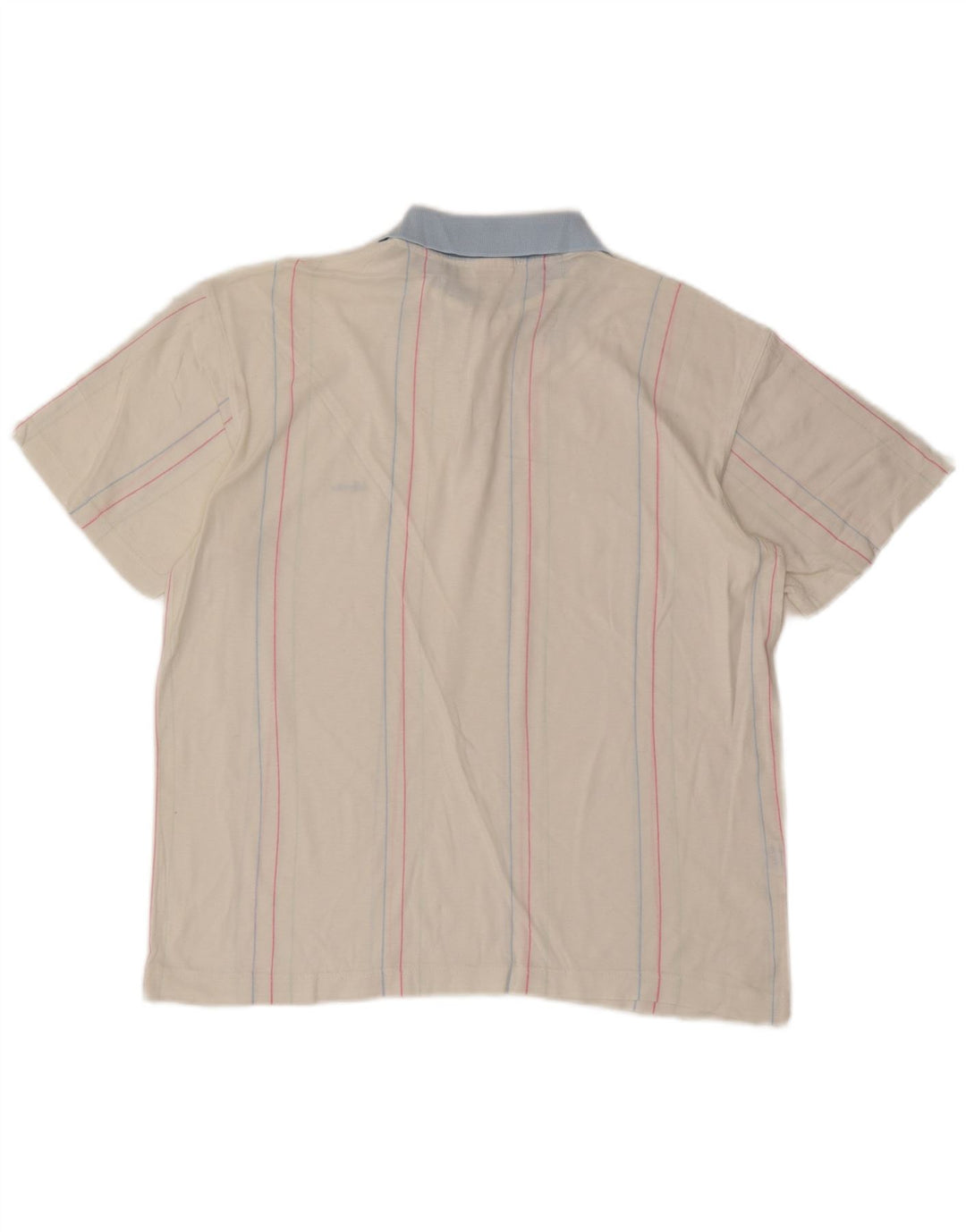 Ellesse Polo Homme Coton Rayé Blanc Moyen