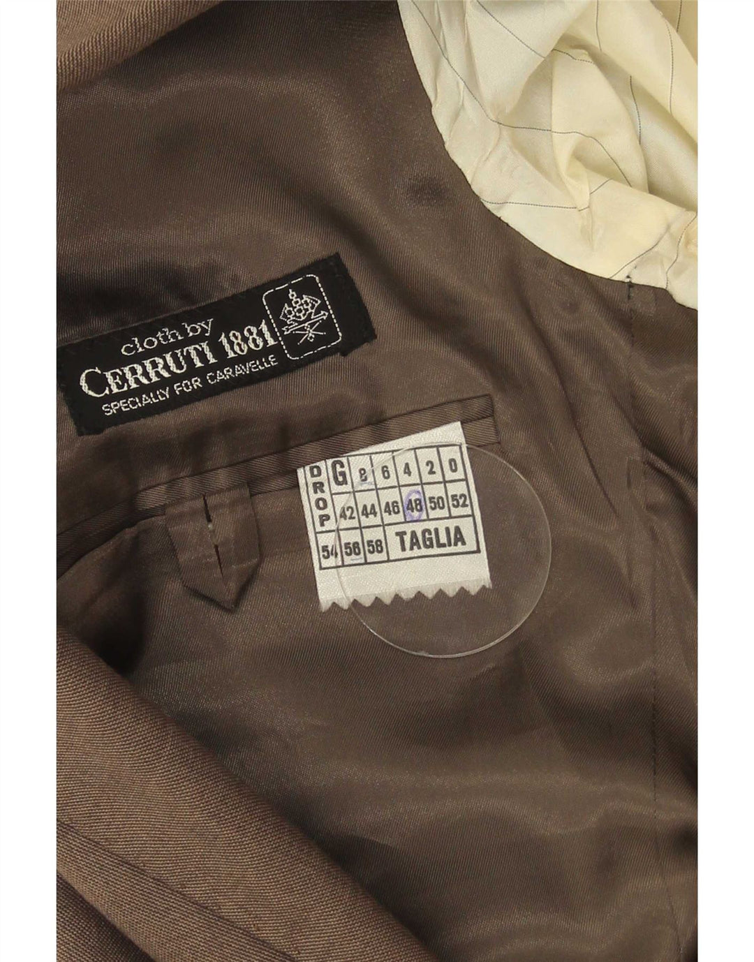 Cerruti 1881 Veste blazer à 2 boutons pour homme IT 48 Marron moyen