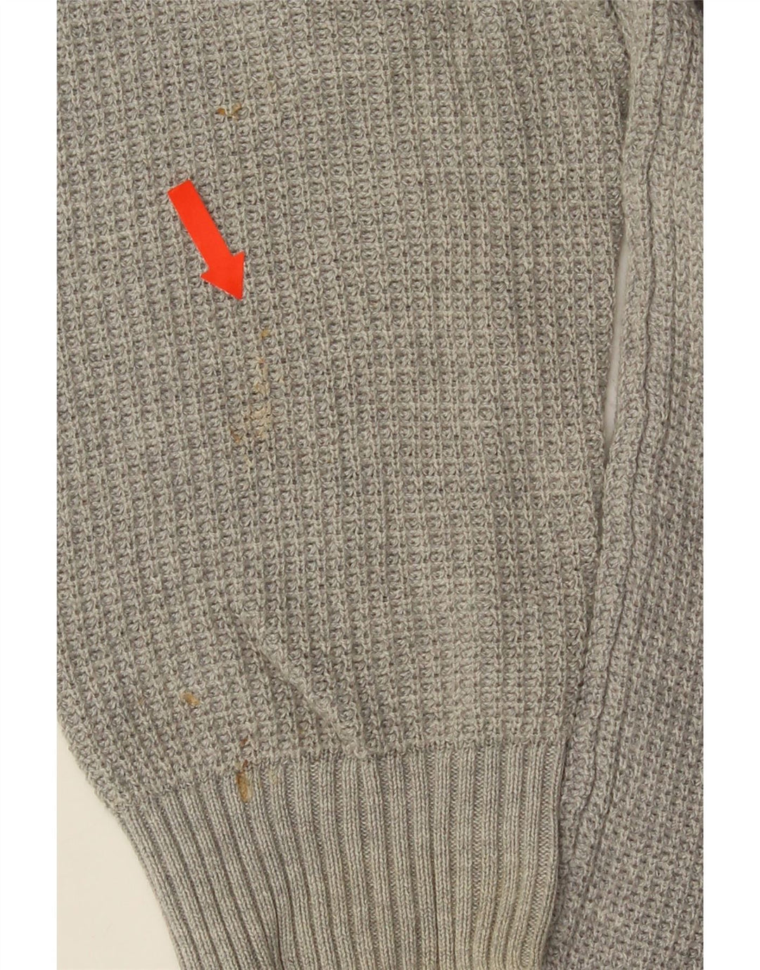ZARA Pull col rond homme gris moyen coton