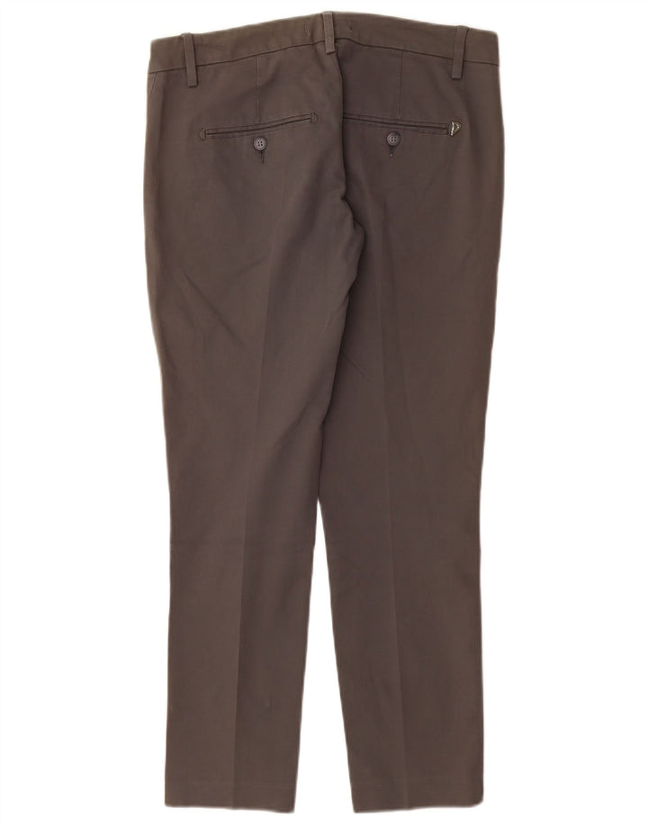 DONDUP Pantalon Chino Slim Fit Femme W28 L28 Gris Coton