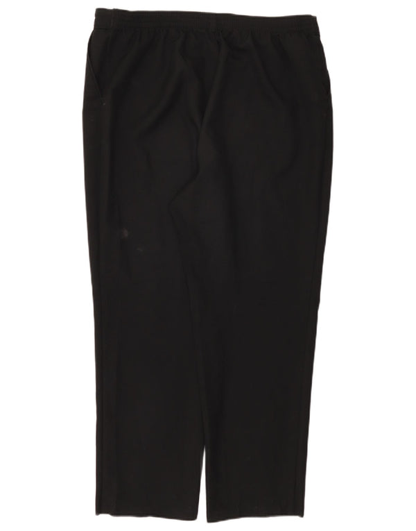 Marks & Spencer Pantalon court droit pour femme UK 16 Large W36 L26 Noir