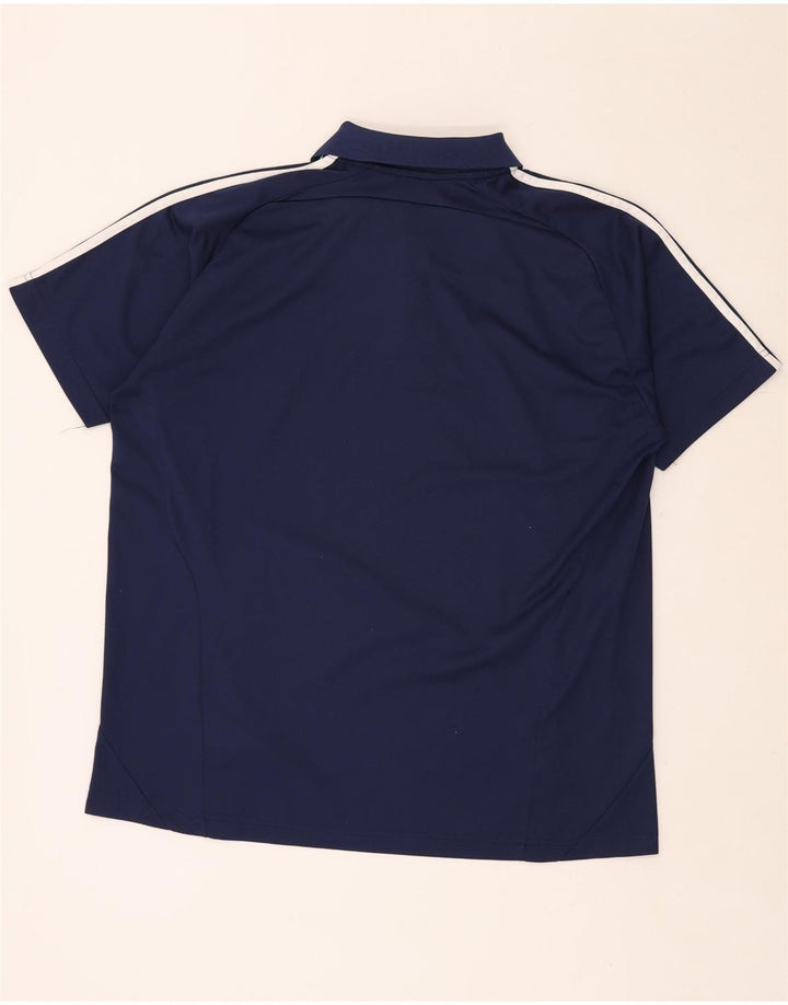 ADIDAS Polo Climalite Homme UK 46/48 XL Bleu Marine Polyester