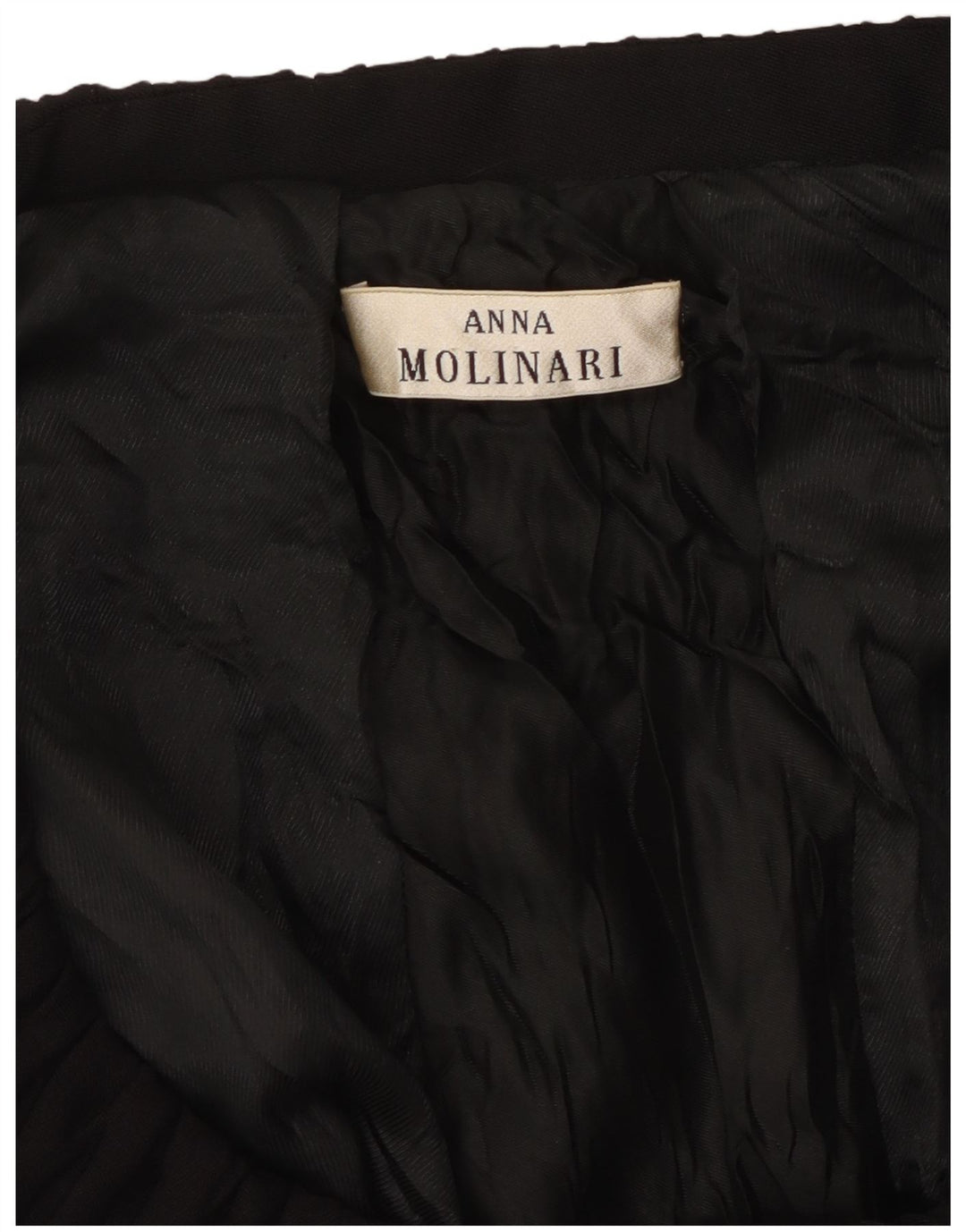ANNA MOLINARI Haut boléro à manches 3/4 pour femme UK 12 Medium Noir